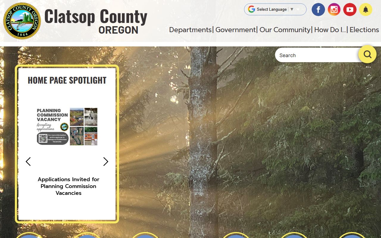 Clatsop County official website dissolution of marriage resources