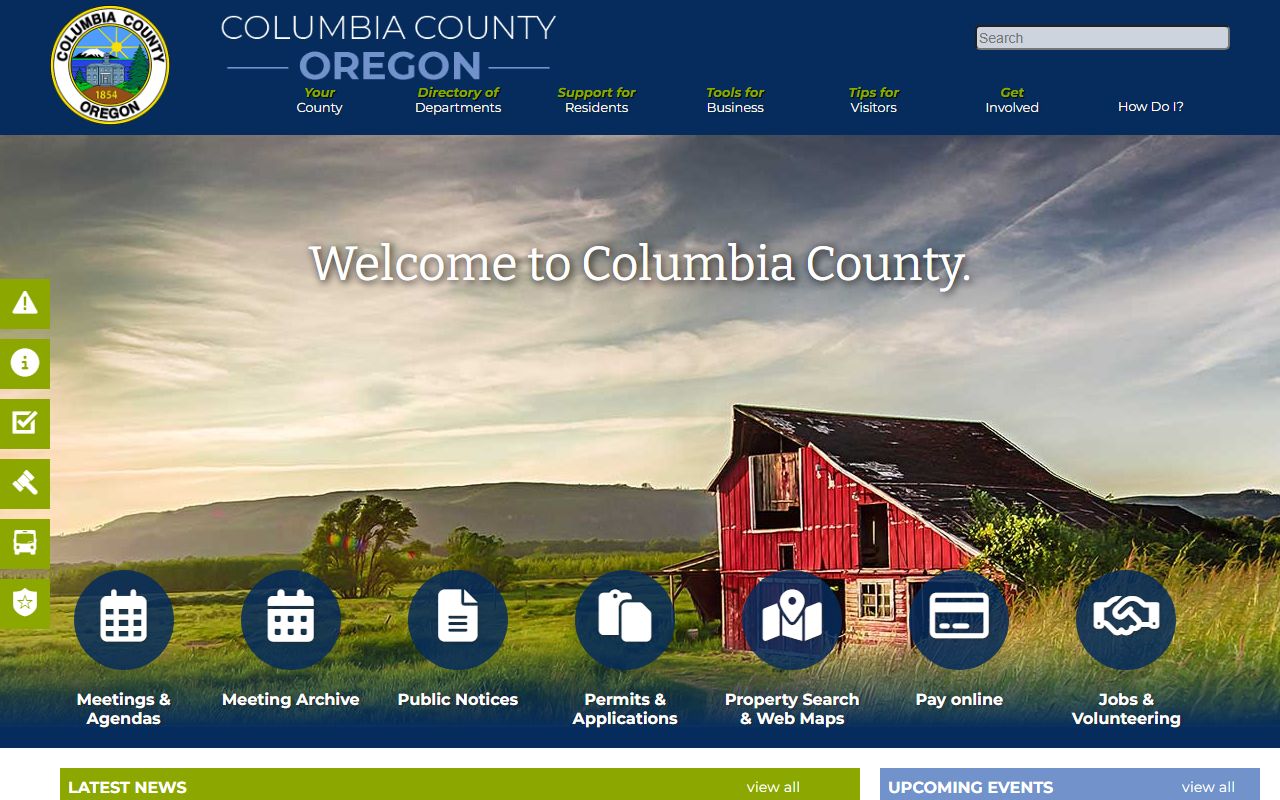 Columbia County official website dissolution of marriage information