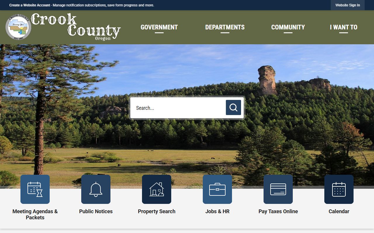 Crook County official website dissolution of marriage resources