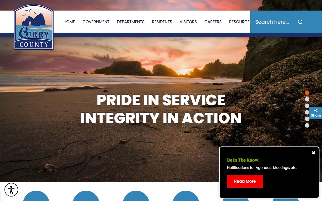 Curry County official website with dissolution of marriage resources