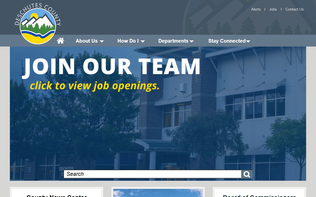 Deschutes County official website with dissolution of marriage information