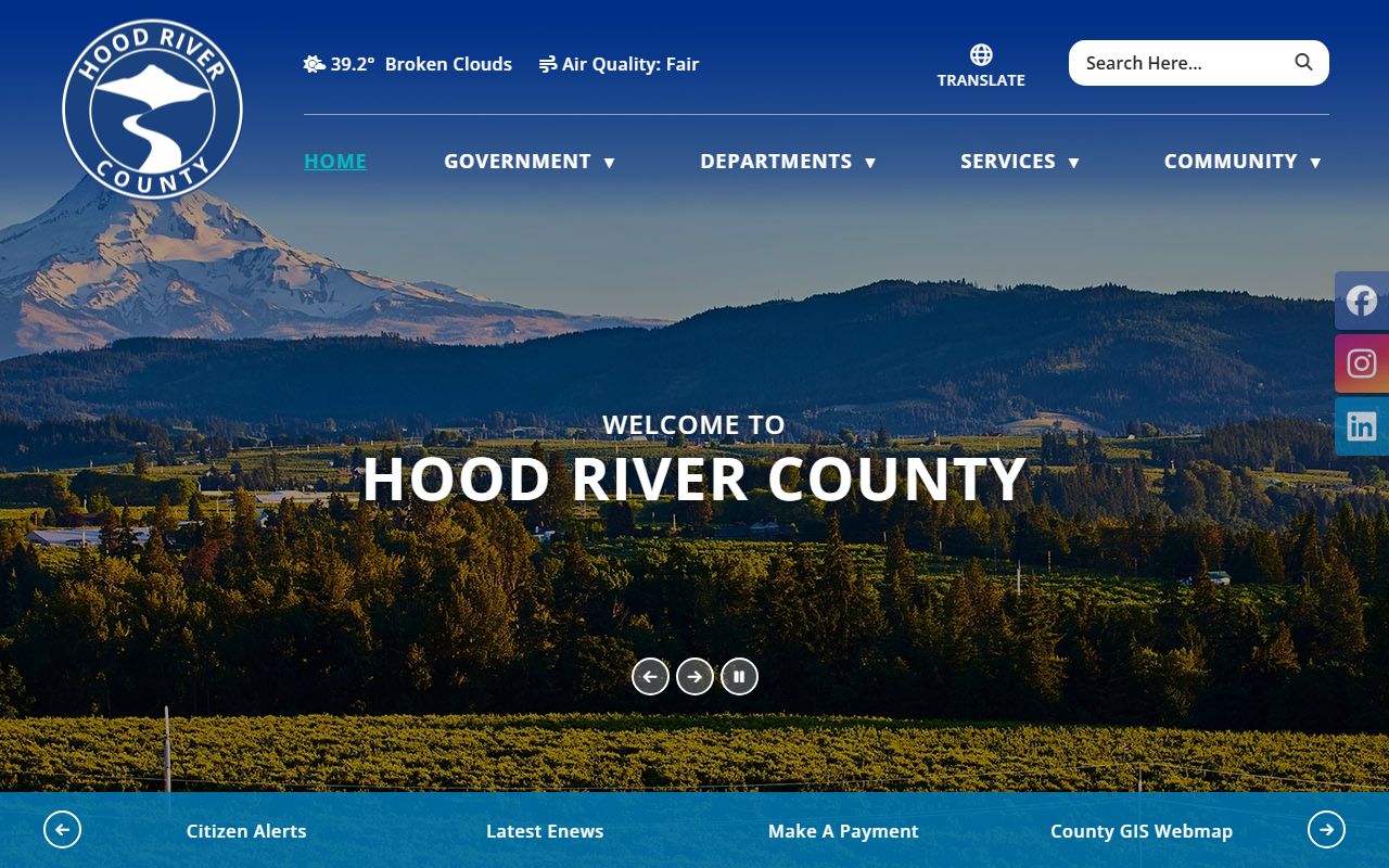 Hood River County dissolution of marriage records