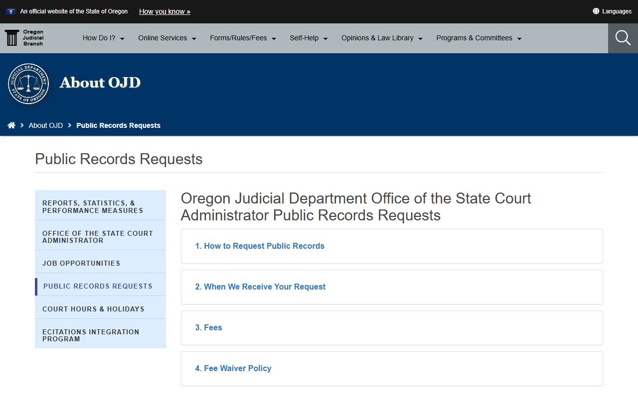 Oregon Judicial Department dissolution of marriage resources for Tigard residents