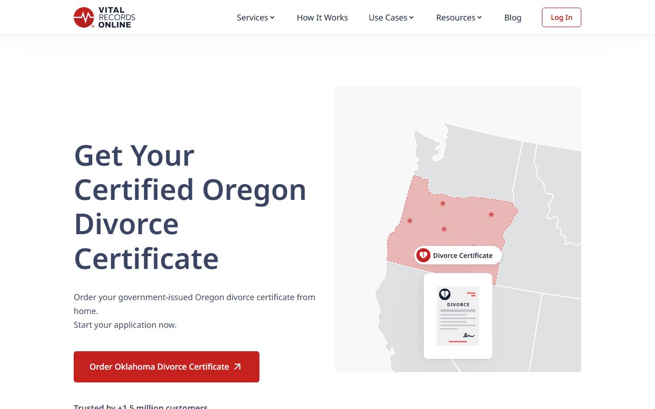 Harney County dissolution of marriage vital records